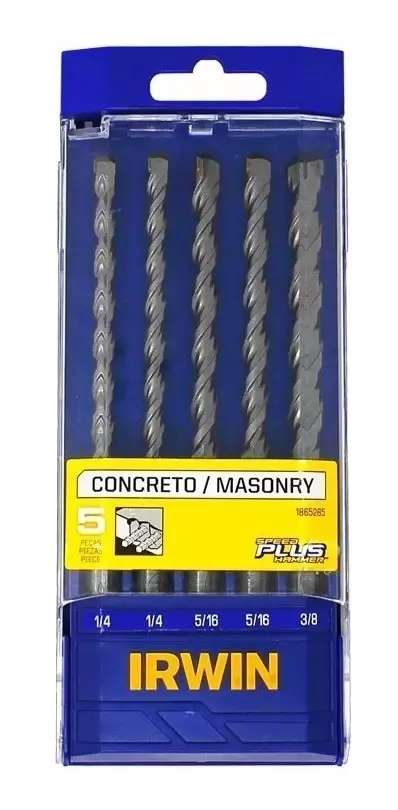 [IRW1865285] Brocas Sds 1/4 Y 3/8" 5 Piezas