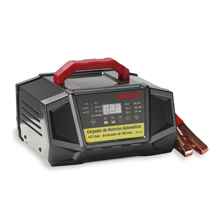 [MIK-CBAA-100] Cargador De Baterías Con Arrancador (2/15/100 Amp)