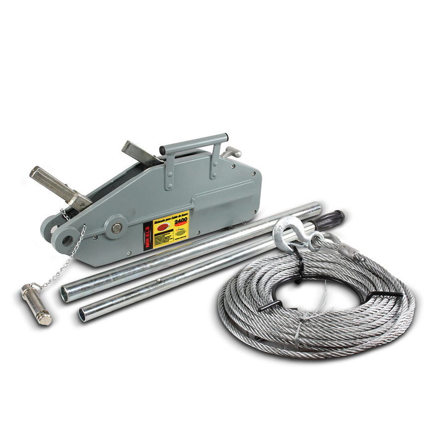 [MIK-MCAT-2400] Malacate Tirfor 2400 Kg (Ancho Cable 11 Mm X 20 Mts)