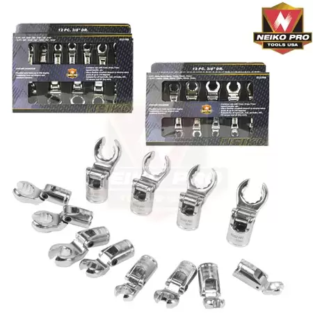 [RIG03320B] Dados Flexibles 3/8" Mm Cabeza Hexágonal 12 Piezas.