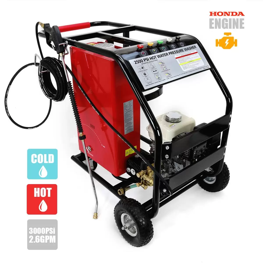 [STK61076] Hidrolavadora 6.5 Hp Motor A Gasolina Para Agua Caliente