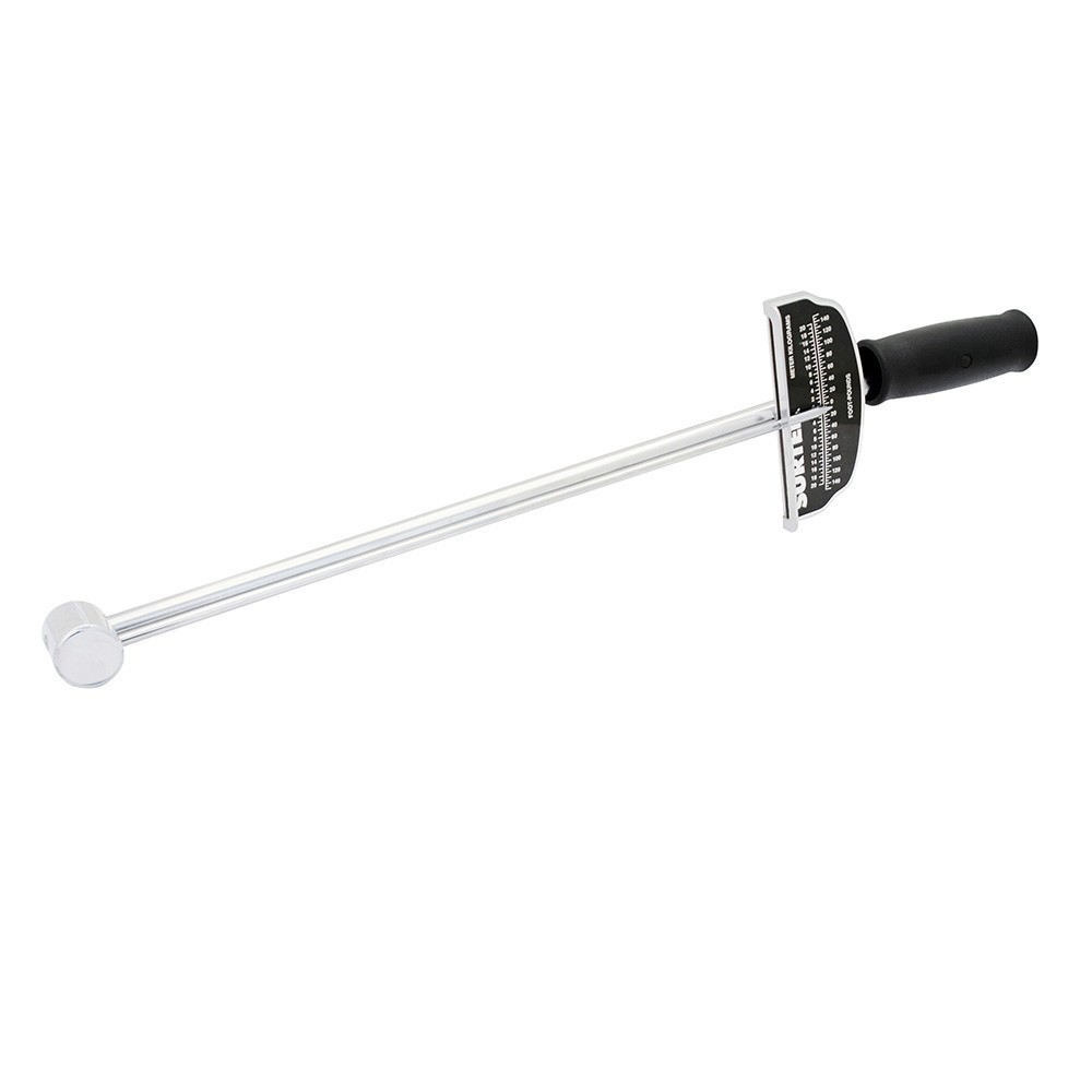 [SUR-107100] Torquímetro de aguja una escala cuadro de 1/2" 0-140 ft-lb Surtek 107100