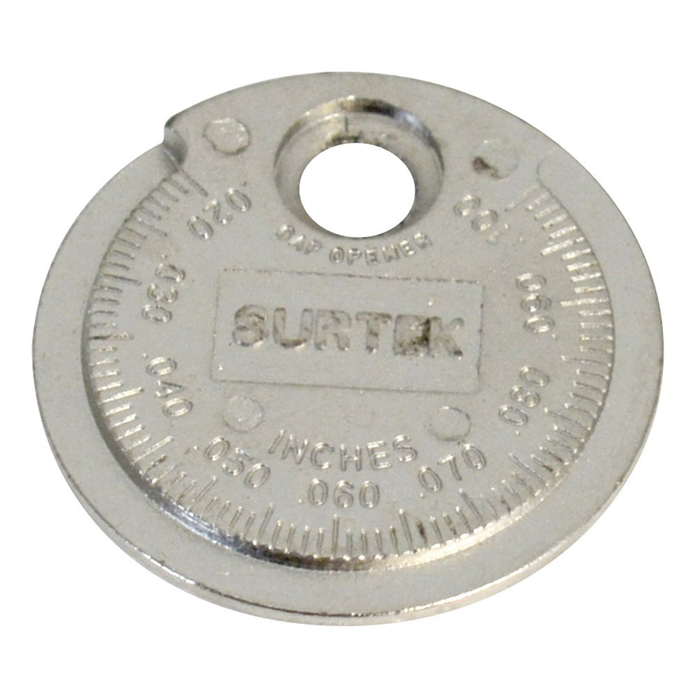 [SUR-107336] Calibrador tipo rampa para bujía 0.020" a 0.10" Surtek 107336
