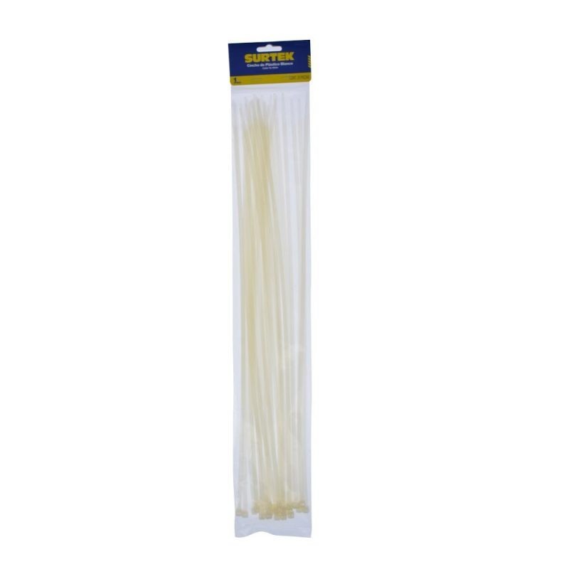 [SUR-114216] Cinchos Plásticos 450 X 4.8 Mm, Tensión 27 Kg De 25 Piezas Color SURTEK 114216