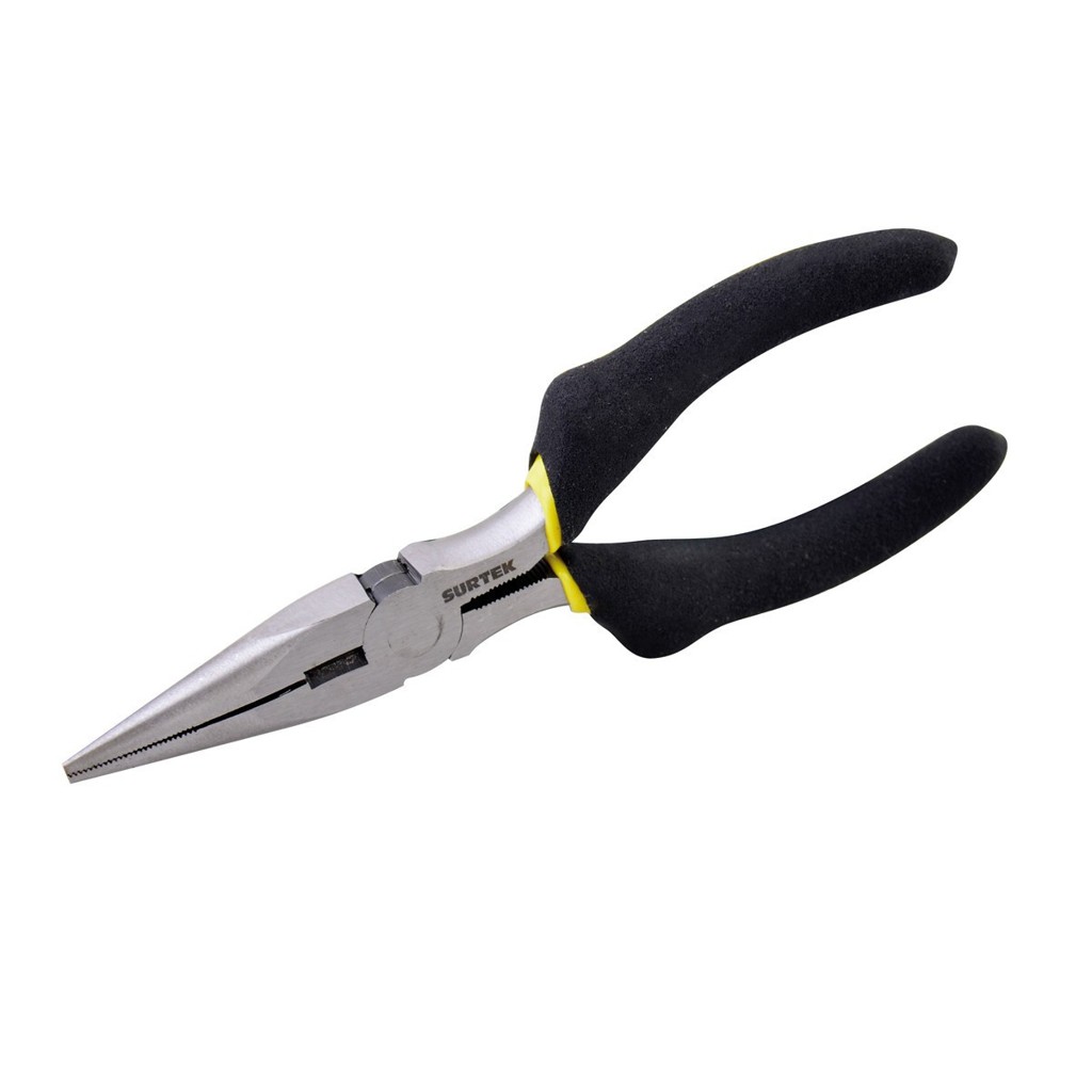[SUR-929] Pinza para electricista con mango rubber grip de 8" punta larga Surtek 929