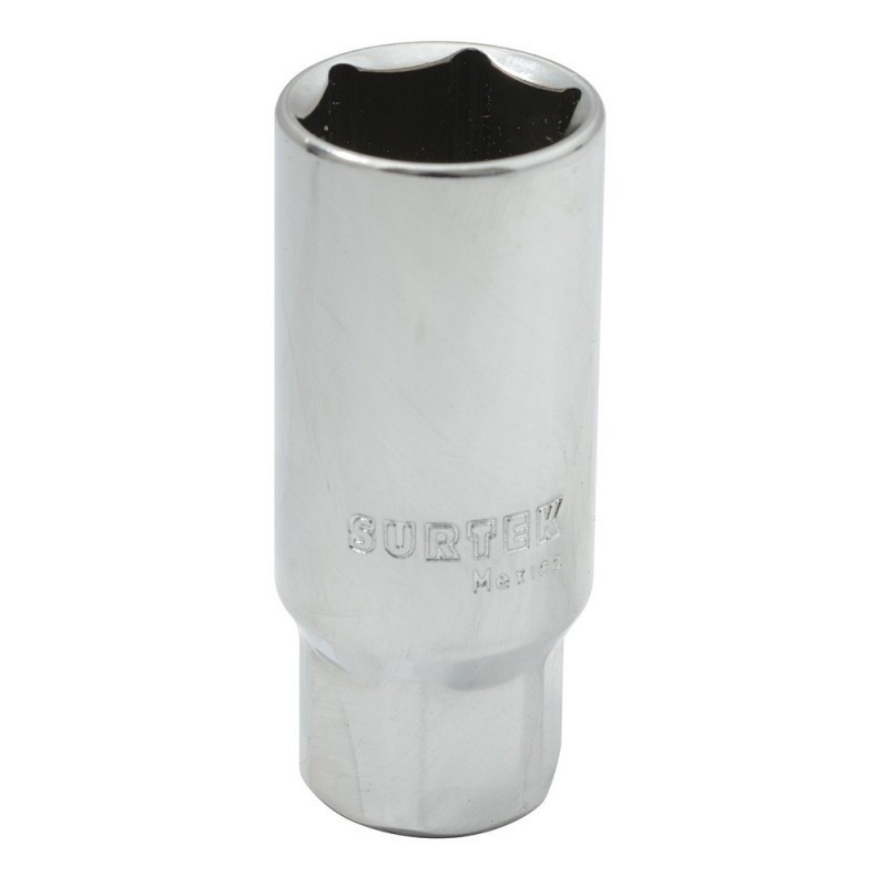 [SUR-F512050] F512050 Dado para bujía con neopreno en pulgadas cuadro 3/8" 6 puntas 5/8" Surtek