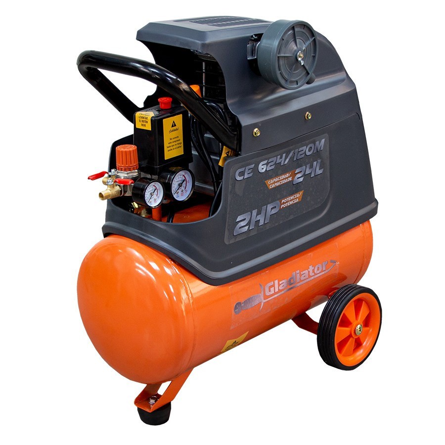 [SYN-CE624120M] Compresor Direct Drive 24L 2Hp 110/220V Gladiator CE624/120M