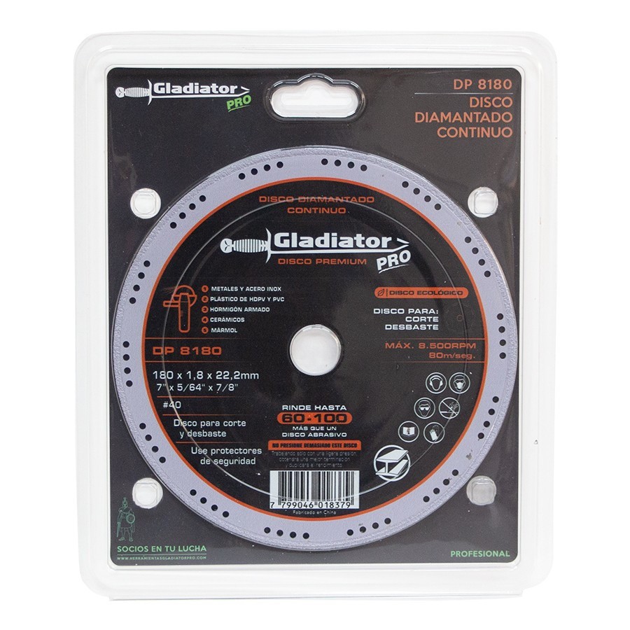 [SYN-DP8115-A] Disco Diamantado Premium Grano 40 4.1/2"x3/64"x7/8"