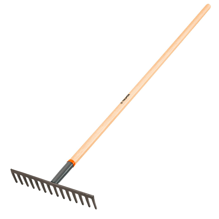 [TRUP-100493] Rastrillo recto, 14 dientes, mango 54"
