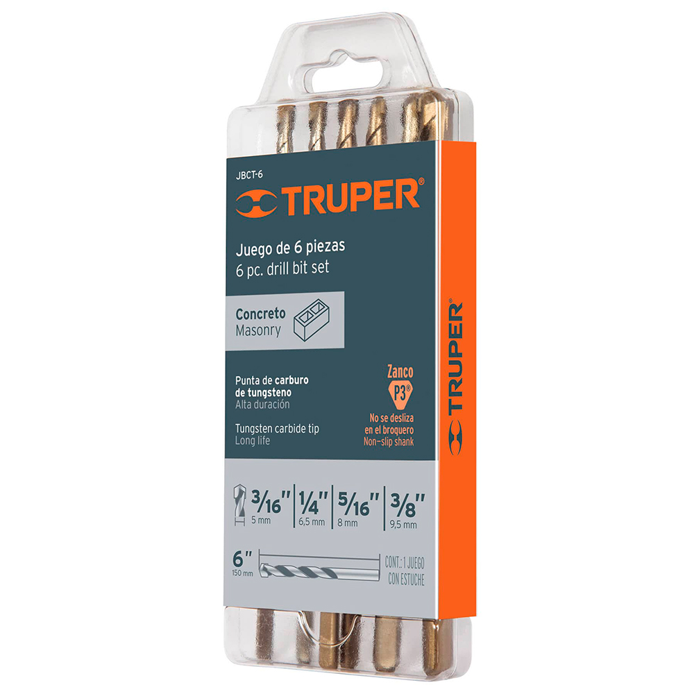 [TRUP-11295] Brocas Para Concreto, 6 Piezas