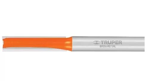[TRUP-11453] Broca para router, recta 2 filos, 1/4', larga TRUPER TRUP-11453
