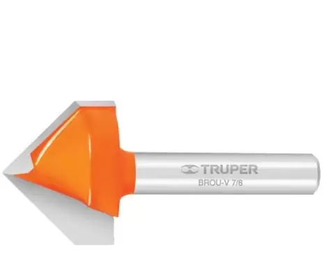 [TRUP-11466] Broca para router, corte en 'V', 1/2' TRUPER TRUP-11466