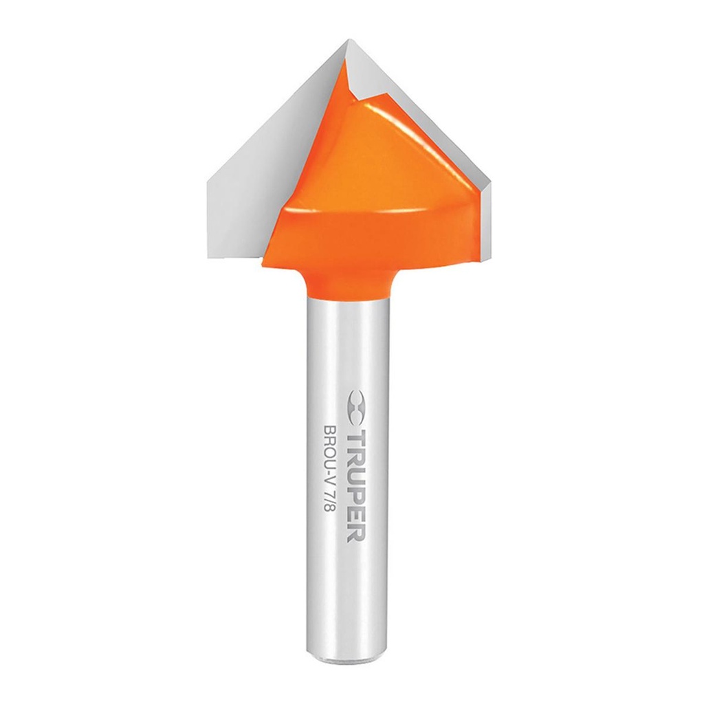 [TRUP-11467] Broca para router, corte en 'V', 7/8' TRUPER TRUP-11467