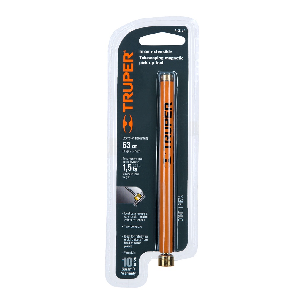 [TRUP-14140] Imán extensible de acero inoxidable, 1.5 kg
