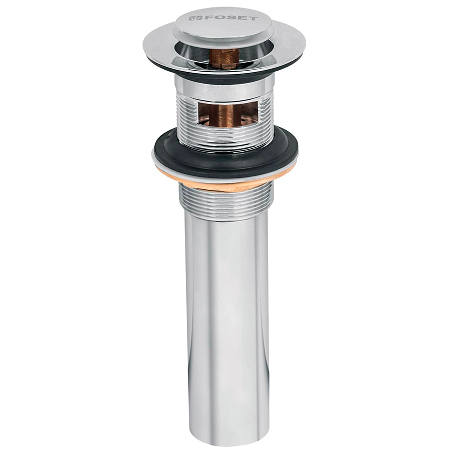 [TRUP-49984] Contra p/lavabo con rebosadero, sistema push, cromo, 1-1/4'