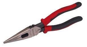 [URR-2292GX] Pinza para electricista con mango bimaterial de 8-7/16" punta larga corte lateral sin reso Urrea 2292GX