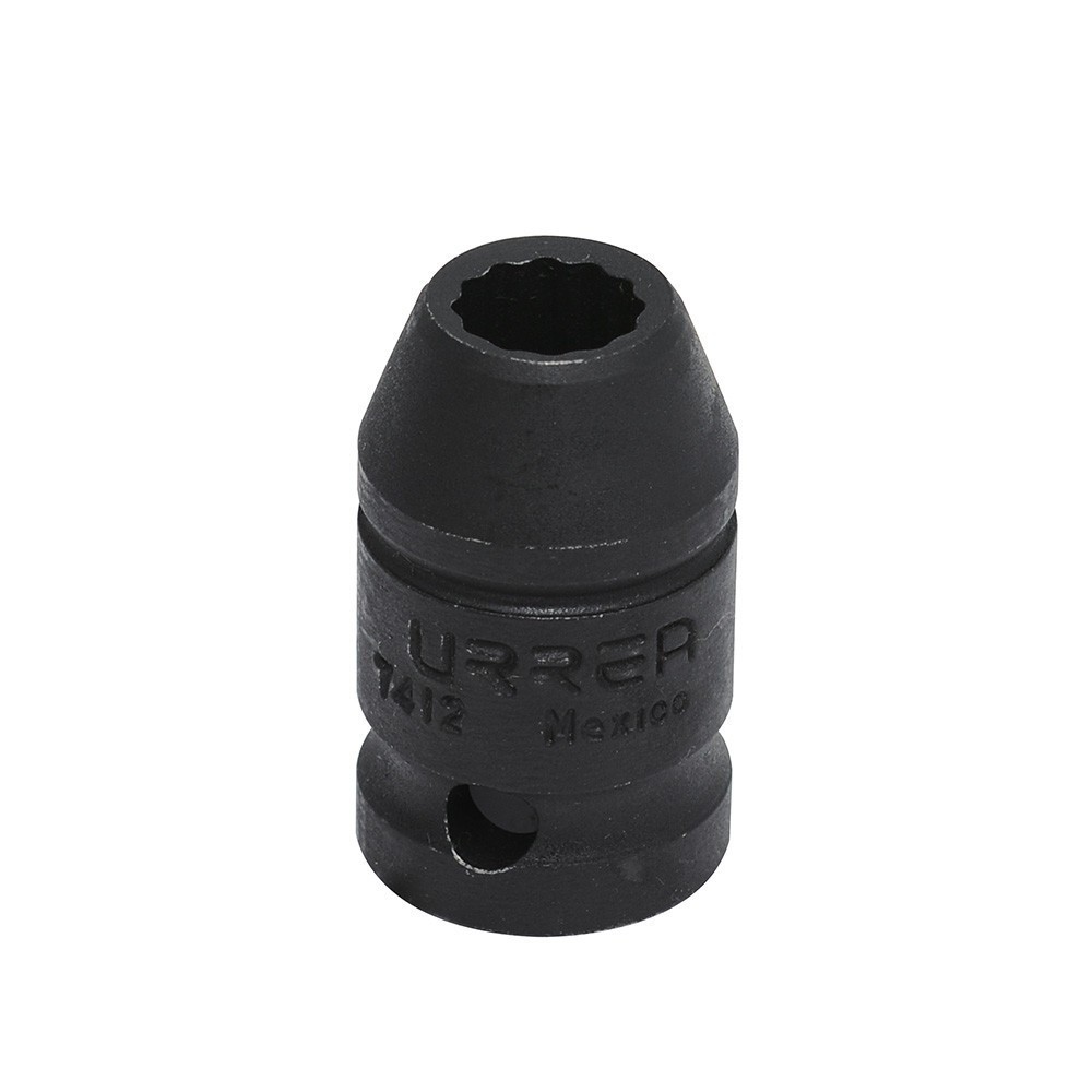 [URR-7412] Dado de impacto cuadro de 1/2" 12 puntas en pulgadas 3/8" Urrea 7412