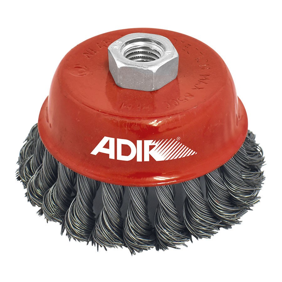 [ADIR10673] carda de copa alambre trensado fino 4"