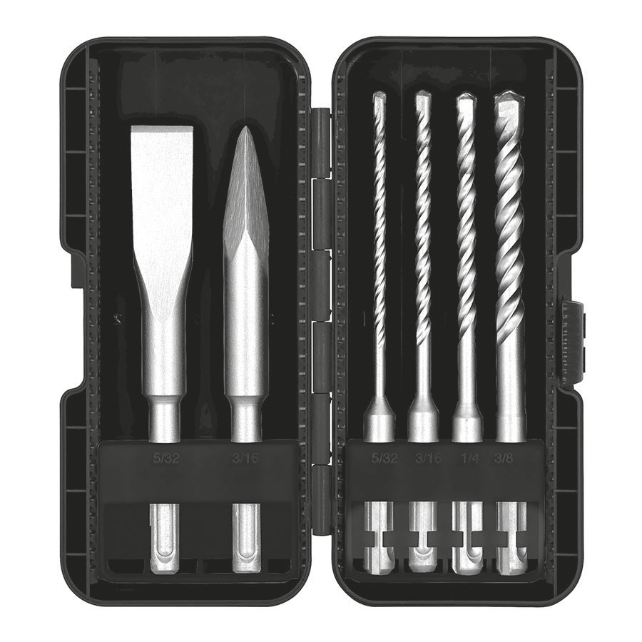 [ADIR12563] Brocas y cinceles SDS plus set 6 pzs
