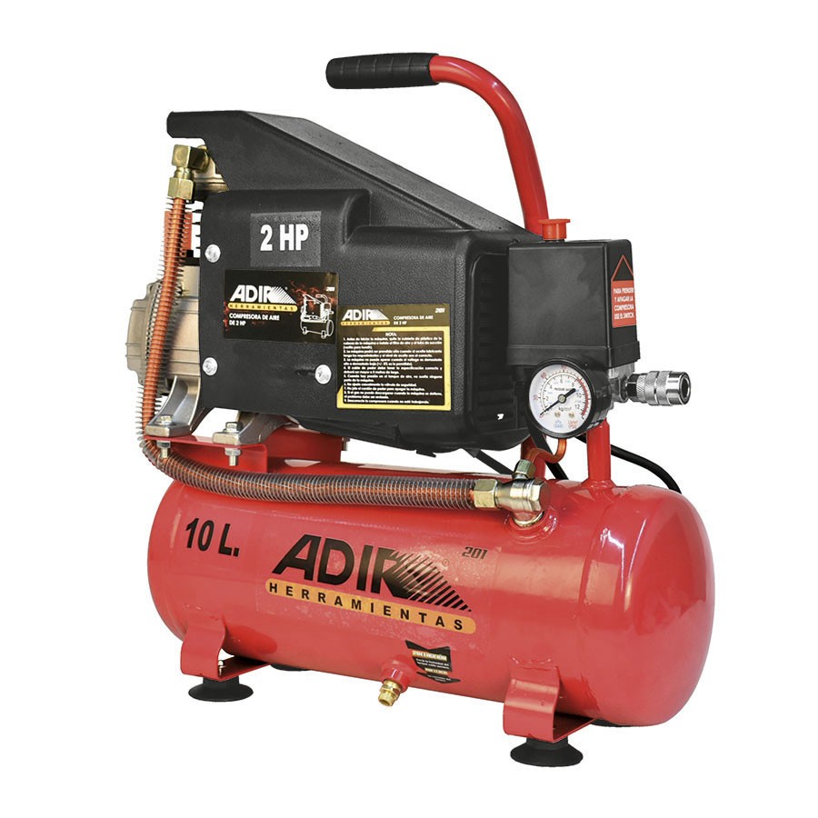 [ADIR201] compresora 2 hp con tanque 10 lts