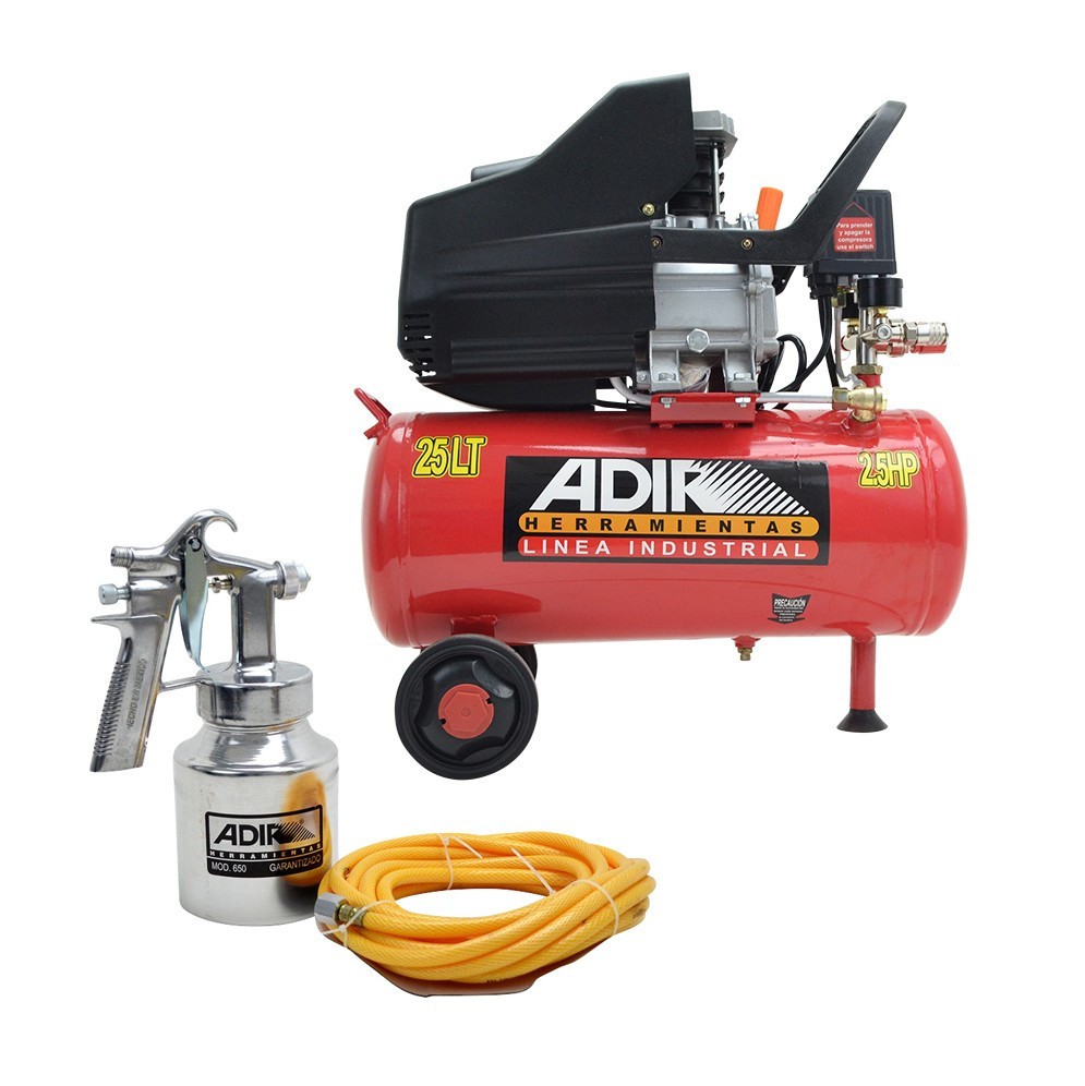 [ADIR2020K] Compresor Direct Drive 25 L 2.5 Hp 110 V + pistola + manguera