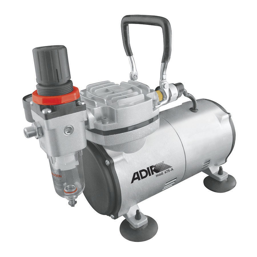 [ADIR675-A] mini compresor p/pincel de aire 1/8 hp