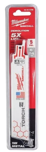 [AMIL48005786] Segueta Super Sawzall 24 Dientes 6"