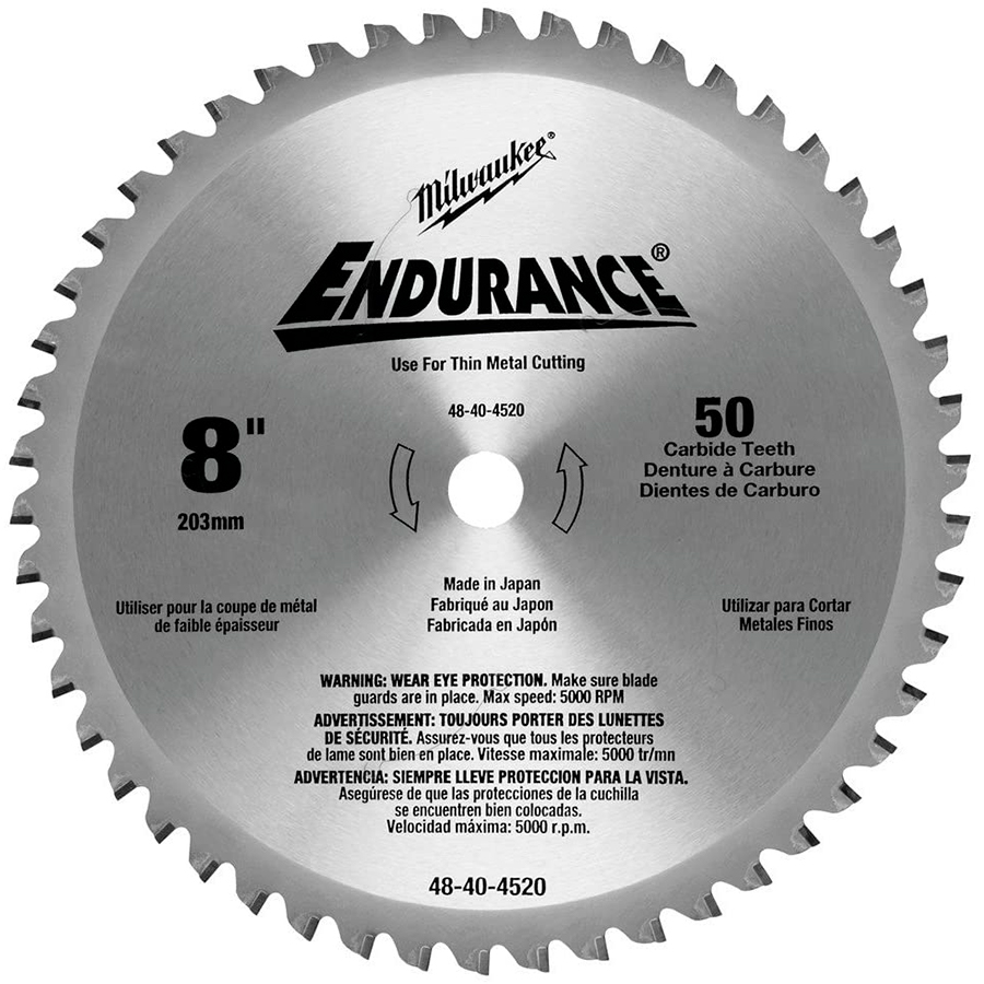 [AMIL48404520] Sierra Circular 8" X 50 Dientes Corte En Seco