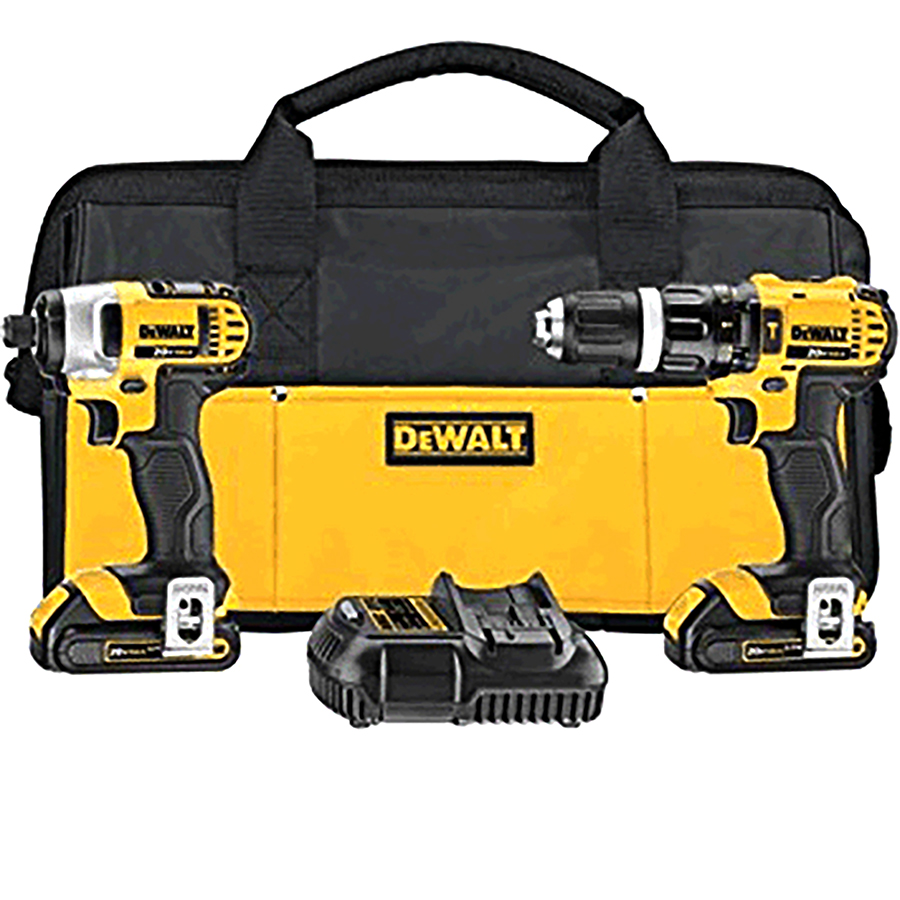 [DWDCK290L2] Combo Rotomartillo 1/2" + Atornillador de Impacto 1/4" 20V