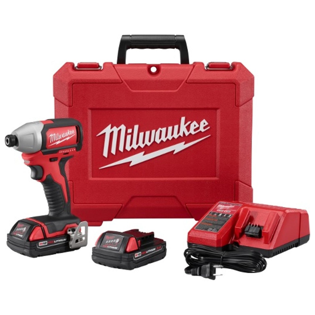 [MIL2750-22CT] Atornillador De Impacto 1/4" 18 V Brushless + 2 baterías 2 A