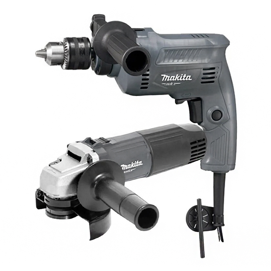 [MAKMTK003G] Esmeriladora Angular 4-1/2" M0901G + Rotomartillo 1/2" M0801G