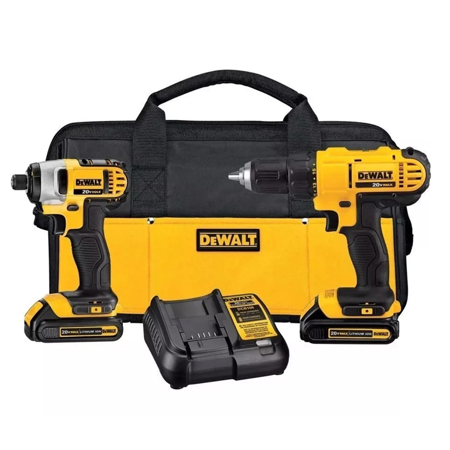 [DWDCK285C2] Combo Rotomartillo 1/2" + Atornillador de Impacto 1/4" 20V