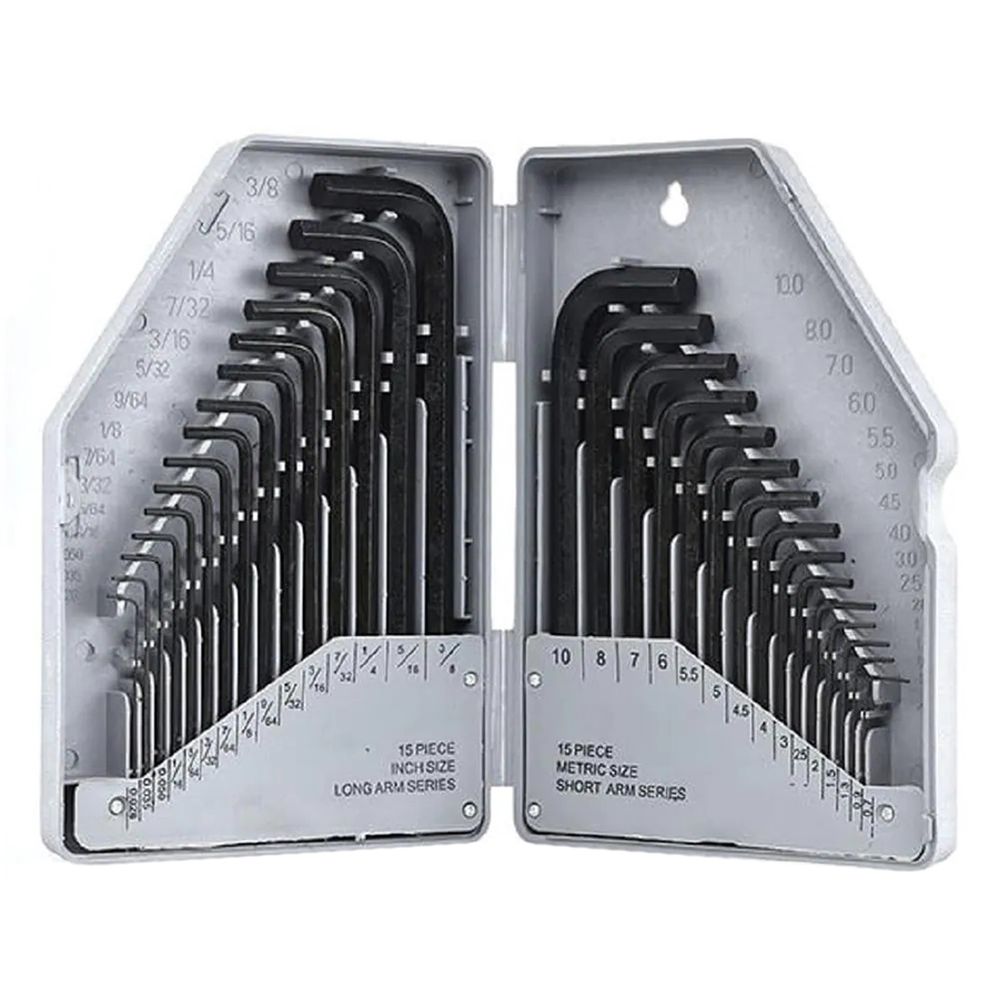 [STK33002] Llaves Allen Hexagonal Juego 30 Piezas