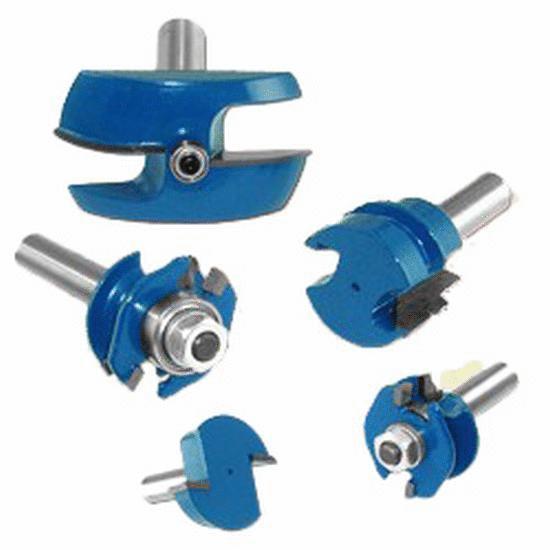 [RIG10112A] Brocas Para Router 5 Pzas. Zanco 1/2" Para Tablero Con Balero