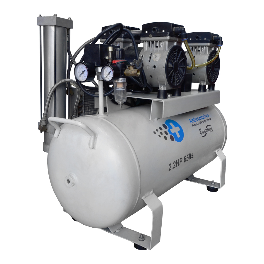 [CALEYK65] Compresor Silencioso 65 Litros 2.2 Hp 1 Etapa Libre De Aceite