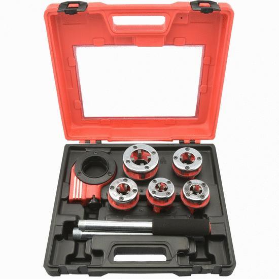 [RIG00711A] Tarraja Para Tubo Manual Juego De 9 Piezas.