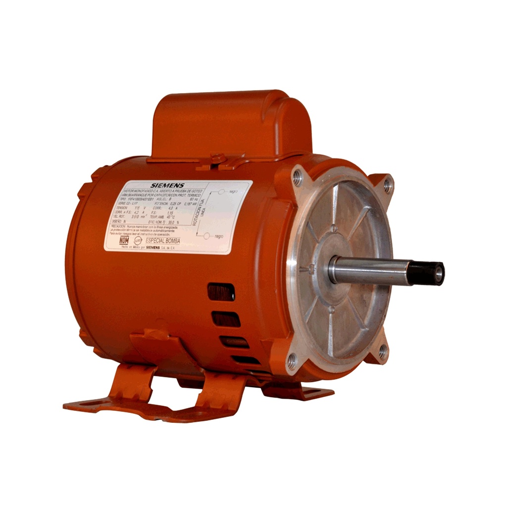 [SIE0617] Motor Monofásico 1/4 Hp Alta Brida "C" Ecológico