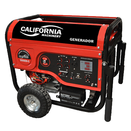 [CALT5500ENS-2] Generador 4,500 Watts 220-110 Volts 50-60 Hz 11 Hp Con Llantas