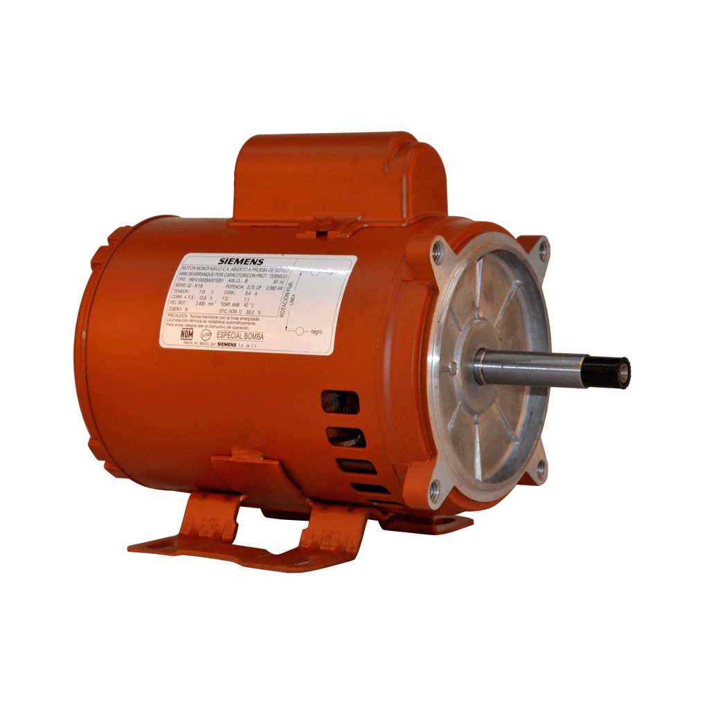[SIE0622] Motor Monofásico 3/4 Hp Alta Brida "C" Ecológico