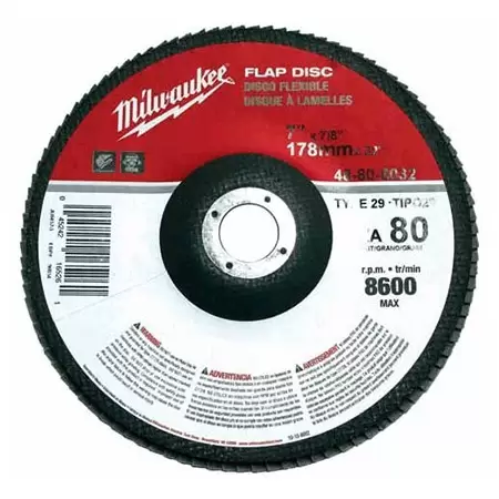 [AMIL48808032] Disco Laminado Polifan 7" X 7/8" Grado 80 Zirconia Y Aluminio