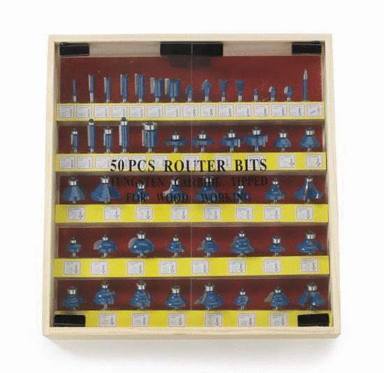 [RIG10109A] Brocas Para Router 50 Pzas. Zanco 1/4" Tungsteno Zanco