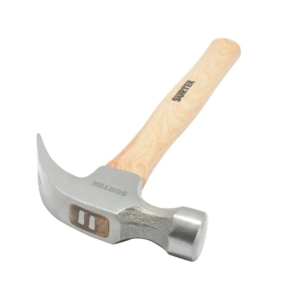 [SUR-416] Martillo de uña curva con mango de madera de 13 416