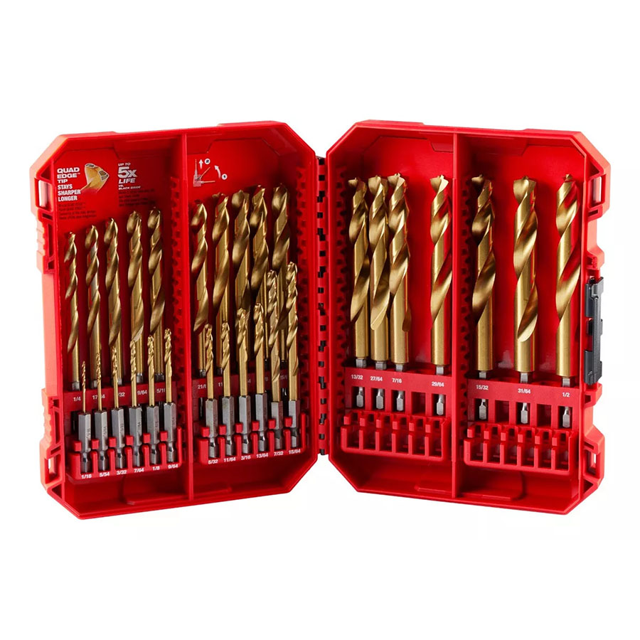 [AMIL48894672] Brocas métricas de titanio SHOCKWAVE RED HELIX set 29 piezas