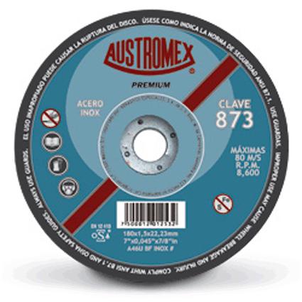[AUS873] Disco Abrasivo P/Corte Acero. Inox. Superdelg. 7" X 0.045" X 7/8"