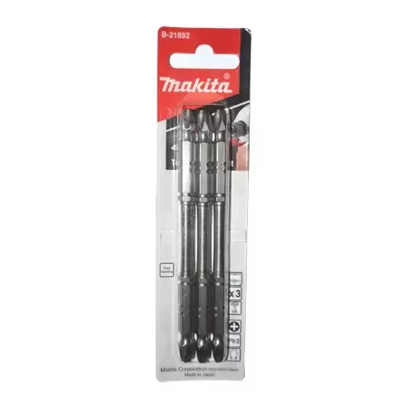 [B21892] Puntas Phillips Numero 3 X 110 Mm Dobles Alta Torsion 3 Piezas