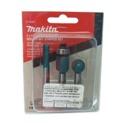 [D16461] Brocas Para Router 1/2" 1/4" Zanco 3 Piezas