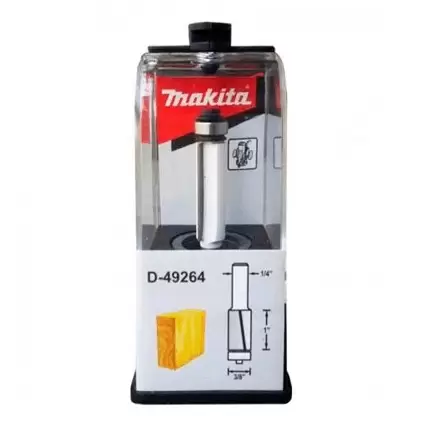 [D49264] Fresa Enrasadora 3/8"x1"x1/4" 2 filos Larga con balero