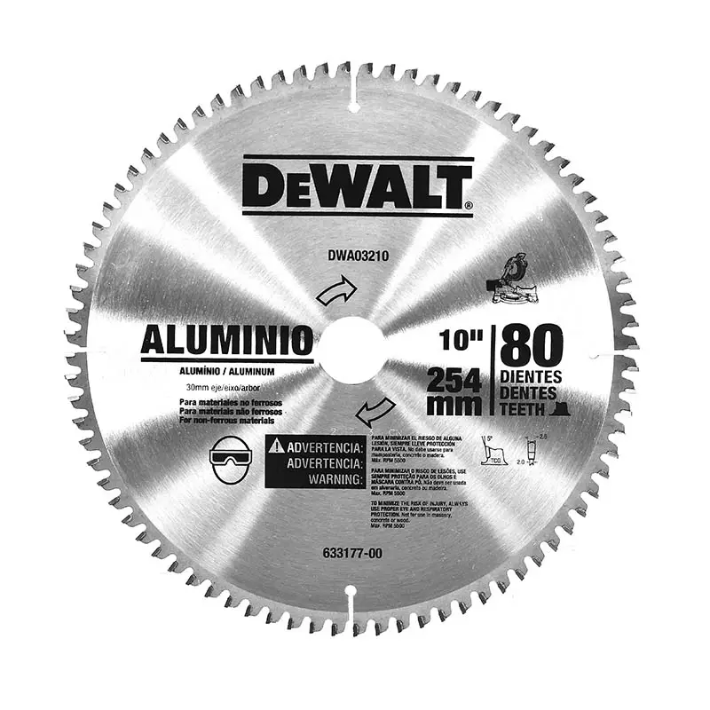 [DWA03210] Disco sierra 10"x80 dientes Flecha 30mm C