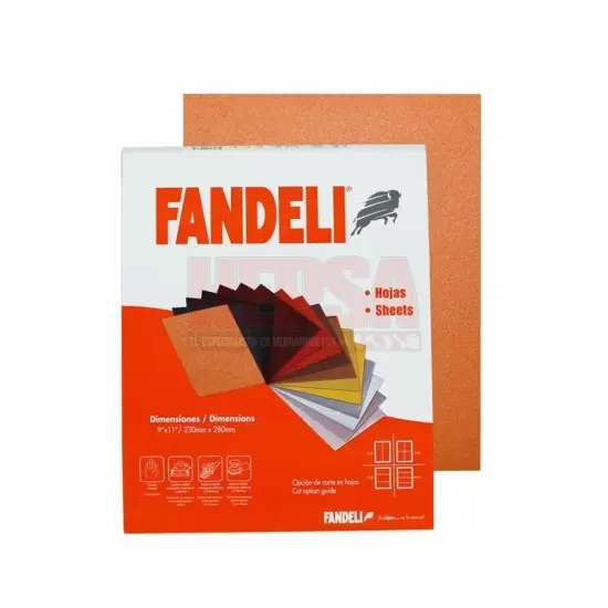 [FND00086] Lija P/ Madera Línea Naranja Grado Mediano Línea K-61 9"X11"